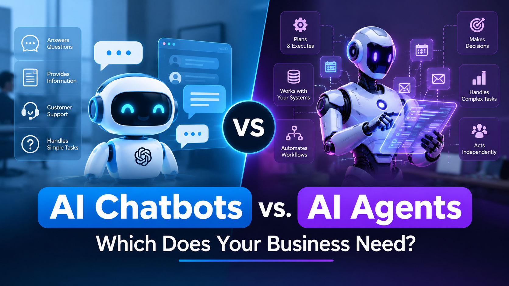 AI Agents vs. AI Chatbots: Which Does Your Business Need?