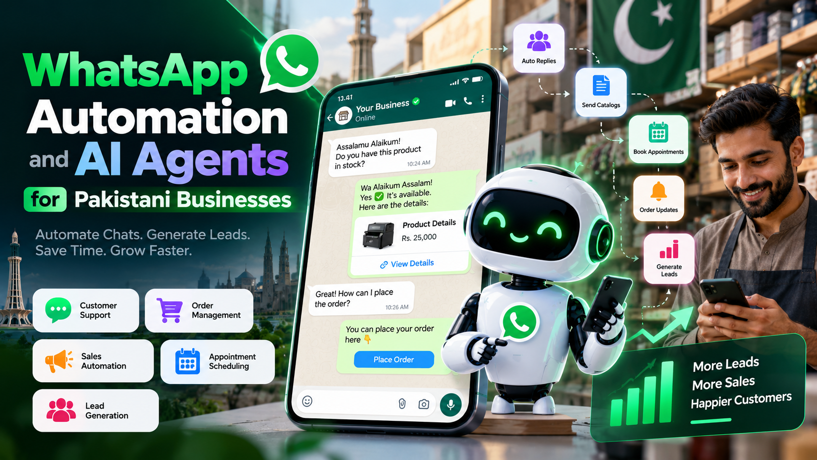 WhatsApp Automation and AI Agents for Pakistani Businesses