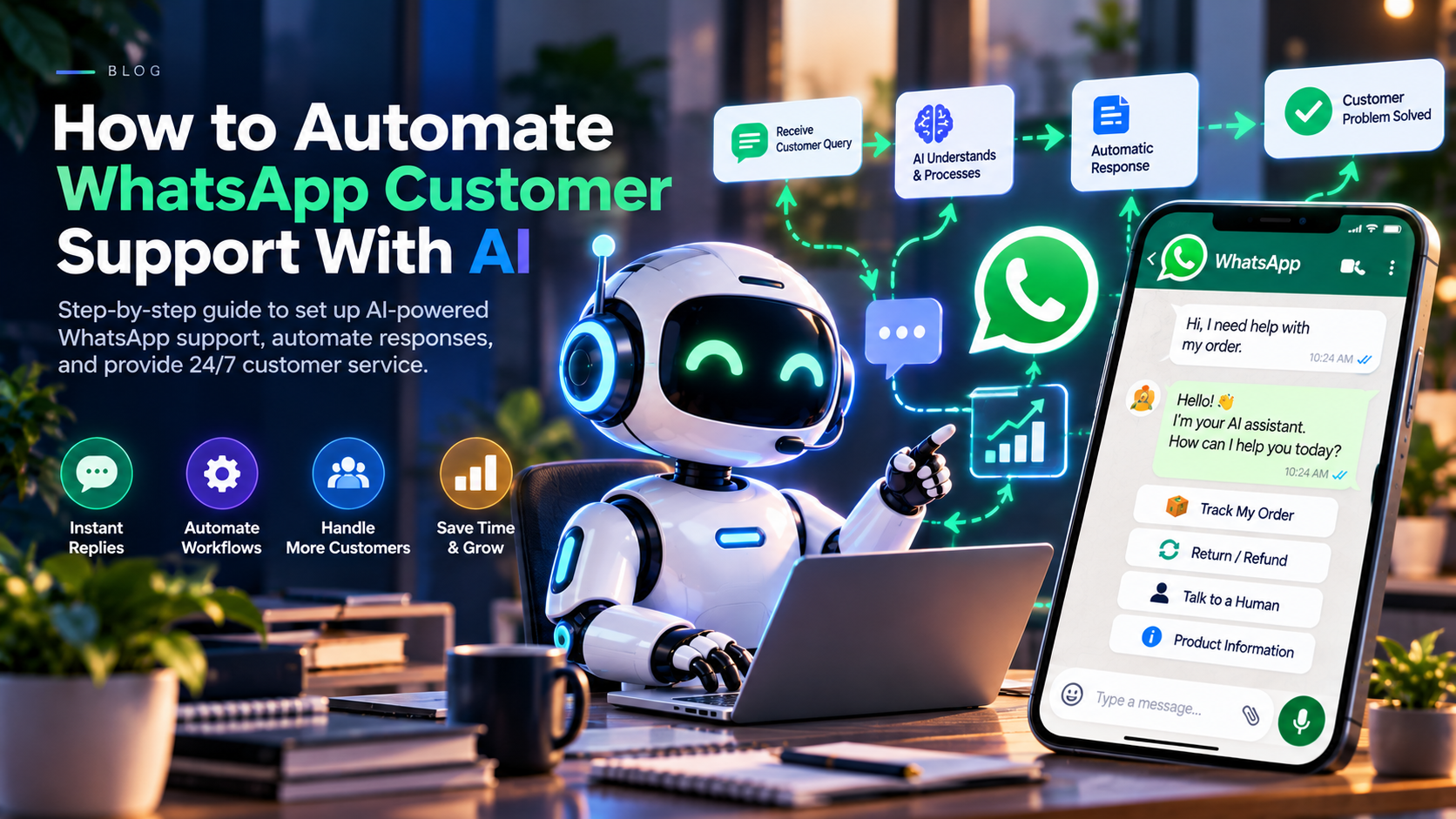 How to Automate WhatsApp Customer Support With AI
